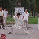 Tai chi in het park bij de Tempel van de Hemel