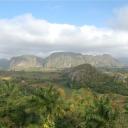 Zicht op het karstgebergte in de vallei van Viñales