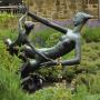 Beeld in de tuin voor het Provost Skene's House