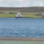 De ferry vertrekt vanaf Bressay naar Lerwick