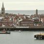 Blik op het oude gedeelte van Harwich