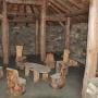 Interieur van het Viking langhuis