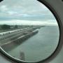 Uitzicht vanuit de Captain's class buitenhut