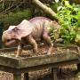 Model van een prehistorisch monster in Michaelswood