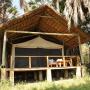Veranda van onze 'tent' in het Kisima Ngeda Tented Camp