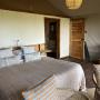 Interieur van de 'tent'