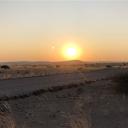Zonsondergang bij het Desert Camp