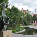 Kunstwerk op het plein in Eslöv